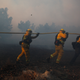 Firefighters put out a wildfire burning in an orchard Tuesday, Dec. 5, 2017, in Santa Paula, CA. (Image: AP)